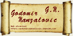 Godomir Manzalović vizit kartica